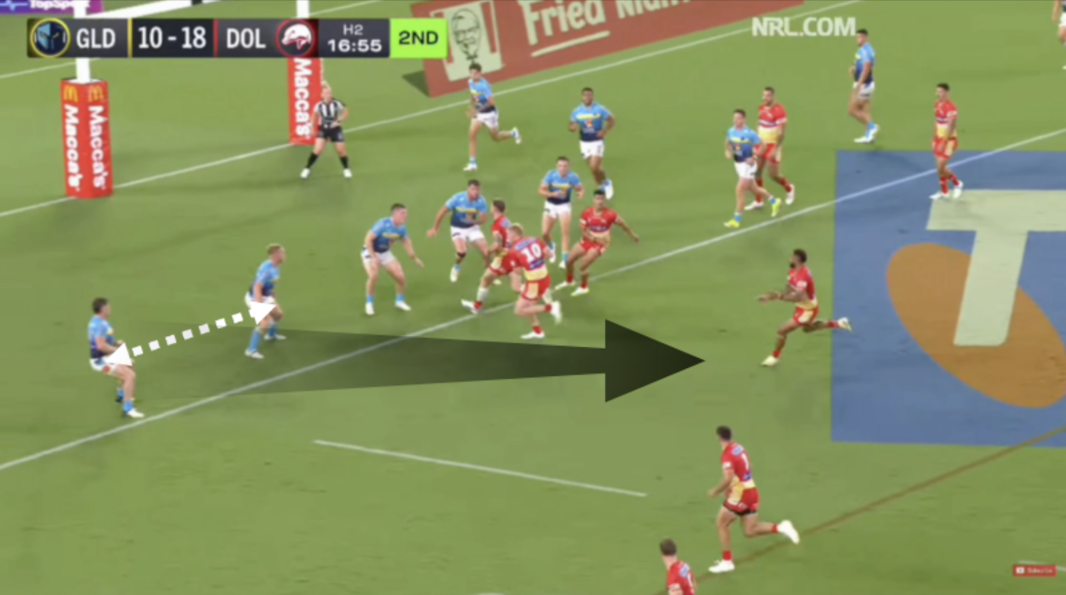NRL Video Analysis: Isaiya Katoa kicking on